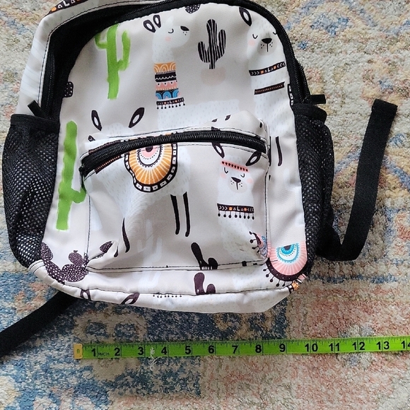 Llama And Cactus Womens Backpack Purse, Bag - Picture 8 of 9
